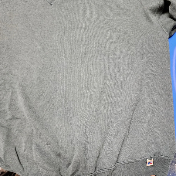 Vintage Russell Athletic Crewneck Sweatshirt Size Large Sacramento Green - Picture 5 of 5